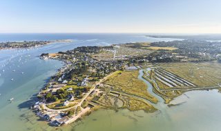 vue aérienne Golfe du Morbihan - Presqu'île de Rhuys